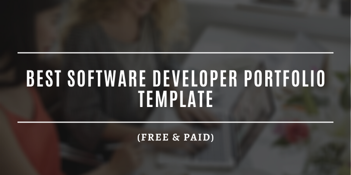 Best Software Developer Portfolio Template